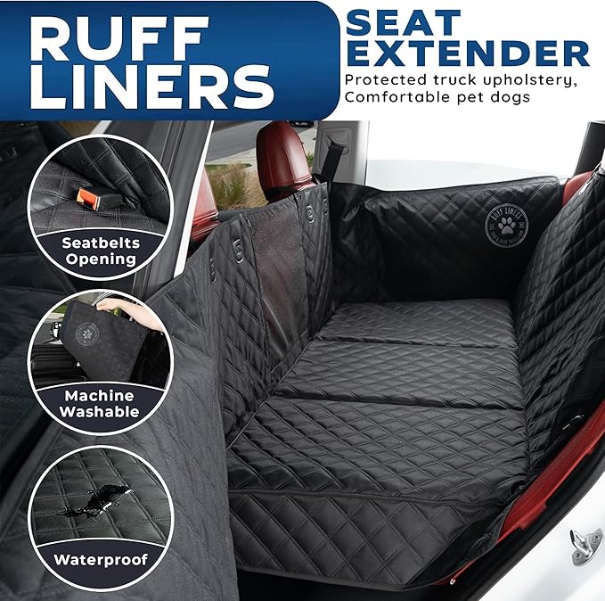 Medium Dog Back Seat Extender for Dogs and Door Protection for Cars