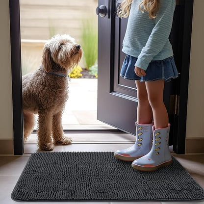 OLANLY Dog Door Mat for Muddy Paws 40x32