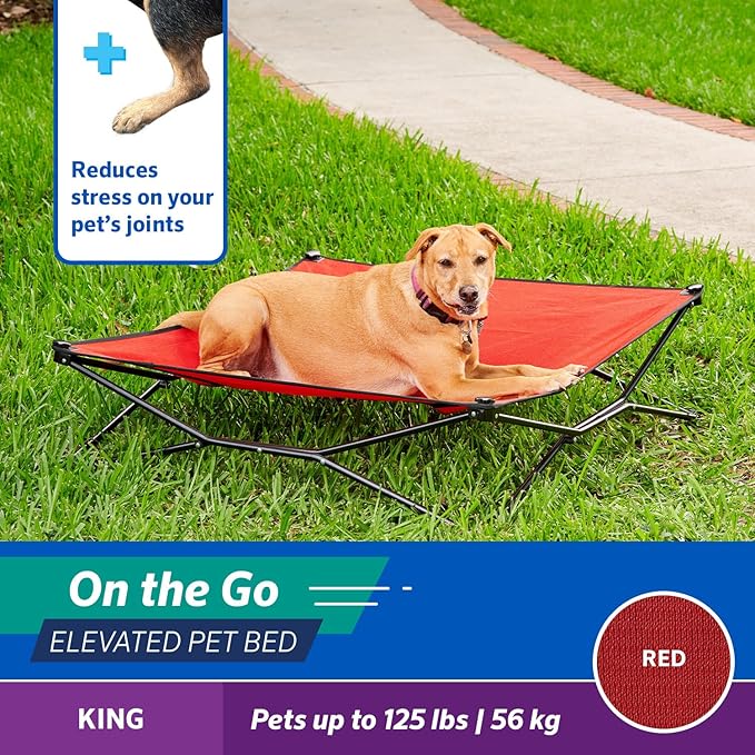 Coolaroo On The Go Cooling Elevated Dog Bed