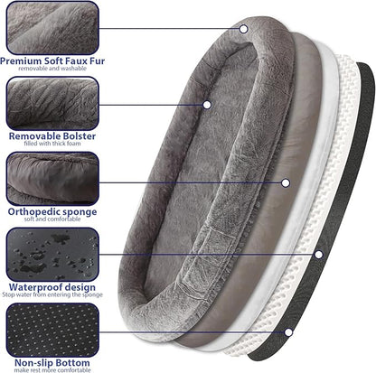 Human Dog Bed for Adult 71" x 46" x 9"