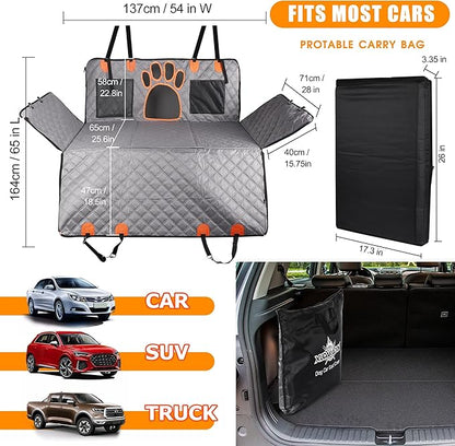 2024 Upgraded Dog Car Seat Cover 480lbs), Supports 4 Dogs