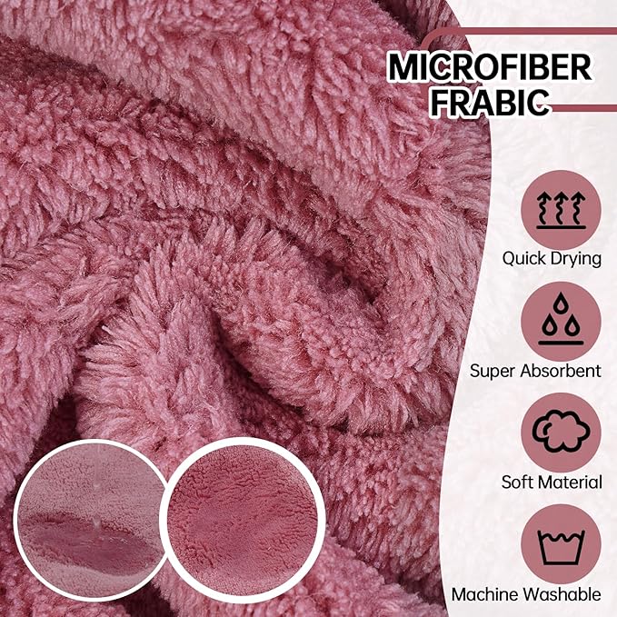 Dog Bathrobe Dog Drying Coat, Microfibre Material Fast Drying Super Absorbent Dog Bath Towel, Magic Sticker & Belly Strap, Dog Robes for After Bath Dog Bath Robe for Puppy Small Medium Large Dog Cat