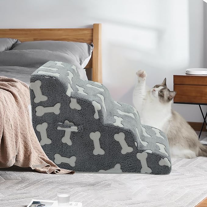 Dog Stairs for Small Dogs 2/3/4-Step Dog 4 - 1)