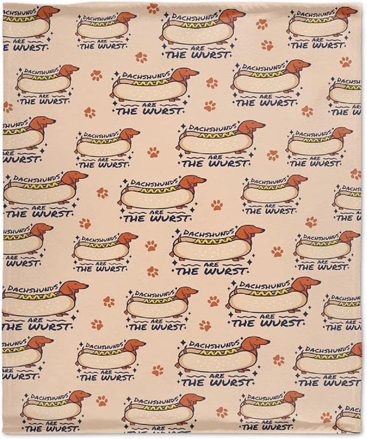 Dachshund Dog Blankets Puppy Blanket 50x40 in