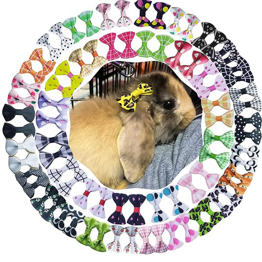 80PCS (40 Paris) Cute Dog Bows with Clips