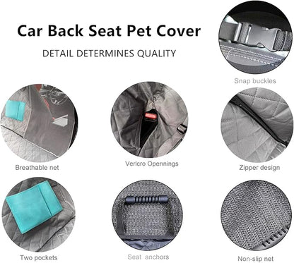 BYGD Dog Car Seat Cover Waterproof 60"x 56"