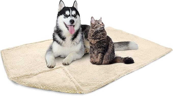 PetAmi Fluffy Waterproof Dog Blanket for Bed Large Dogs 60x80)