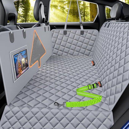 MDQ Dog Car Seat Cover for Pets 100% Waterproof Dog Car Hammock 600D Heavy