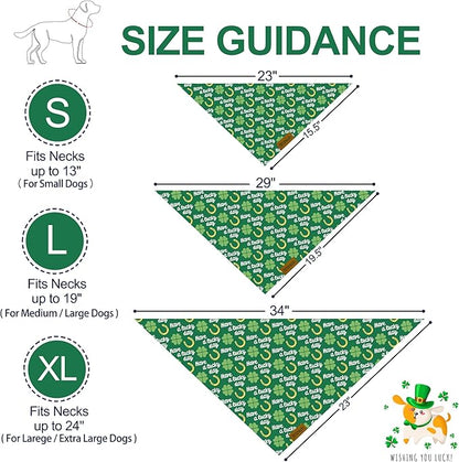 St. Patrick's Day Dog Bandana 2 Pack