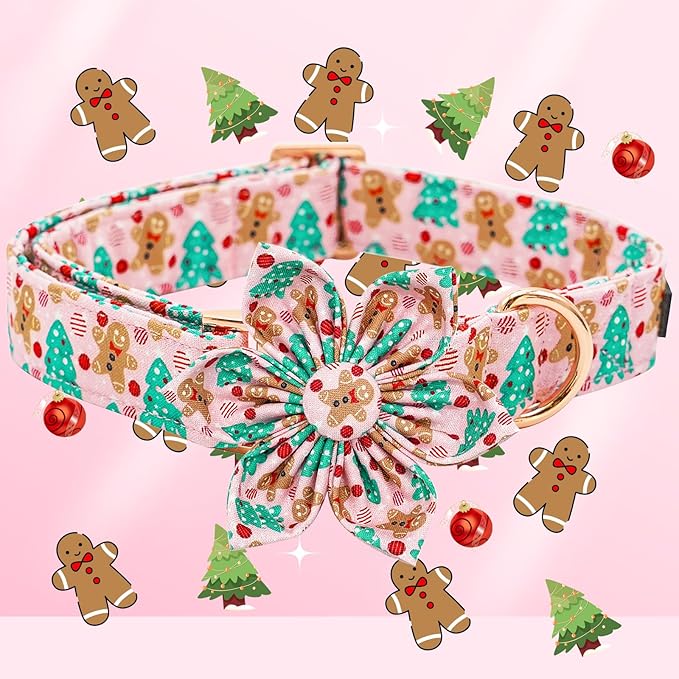 Elegant little tail Dog Collar with Flower