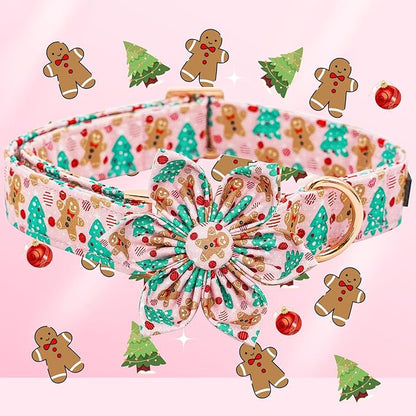 Elegant little tail Dog Collar with Flower