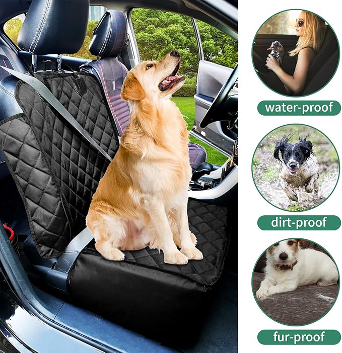 Flow.month Pet Front Seat Cover Pet Booster Seat 2 in 1 Dog