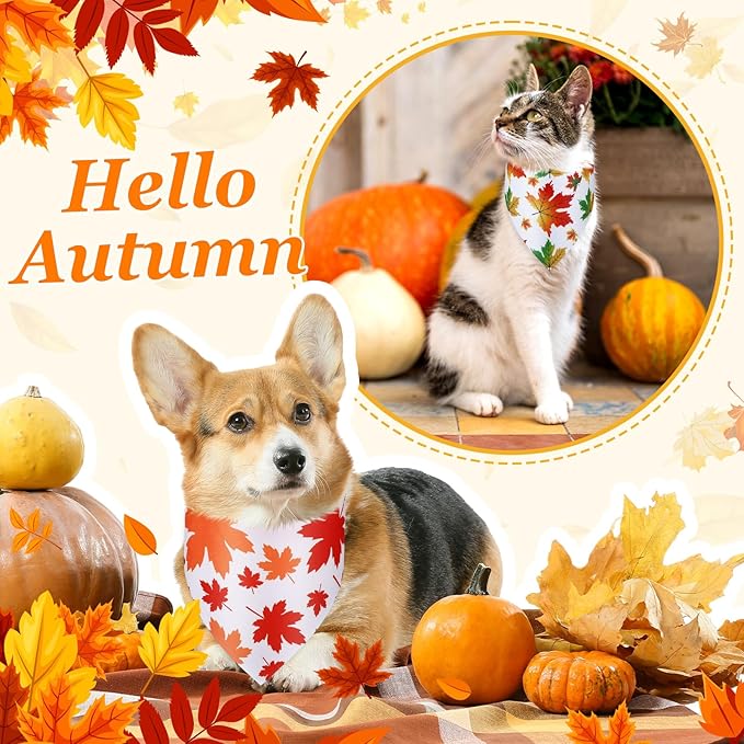 Chunful 100 Pieces Dog Bandanas Bulk Pet Bandanas