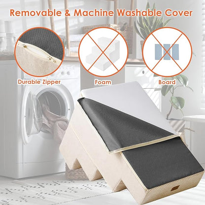 EHEYCIGA Dog Stairs for High Bed 25”H 5-Step Extra