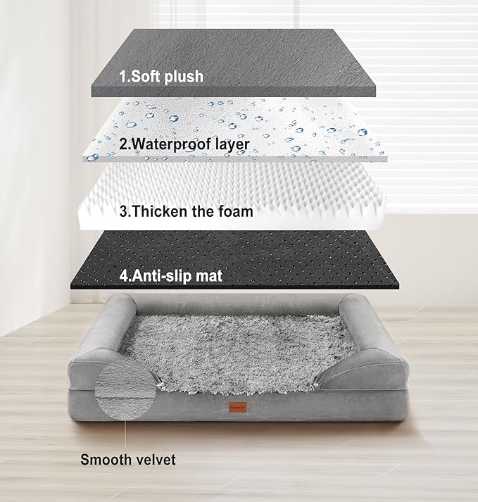 Gimars Orthopedic Thicken Egg Foam Ultra Soft Dog