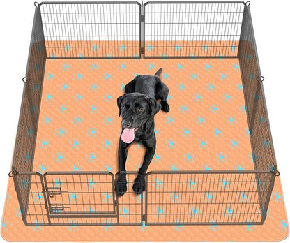 PJYucien Reusable Pee Pads for Dogs ,55" x 55" Washable 24'' Width 8 Panels