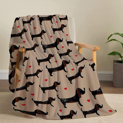 Dachshund Dog Blankets Puppy Blanket 50x40 in