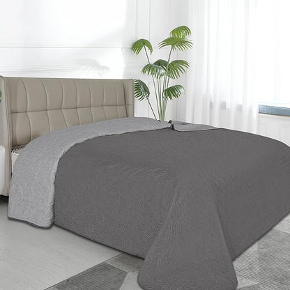 Easy-Going Waterproof Dog Bed Cover Reversible Leak Proof Pet Blanket Replacement Mat for Furniture Washable Couch Cover Sofa Cover for Dogs Cat(82x86 Inch