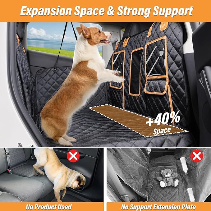 Dog Car Seat Cover for Back Seat