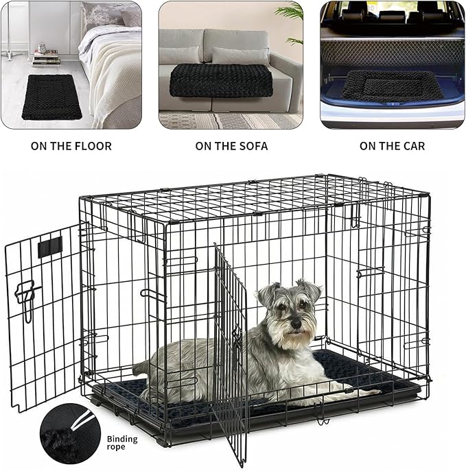 NOYAL Dog Bed Mat Soft Washable Dog Crate