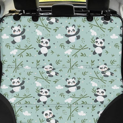AFPANQZ Cartoon Panda Car Back Seat Cover