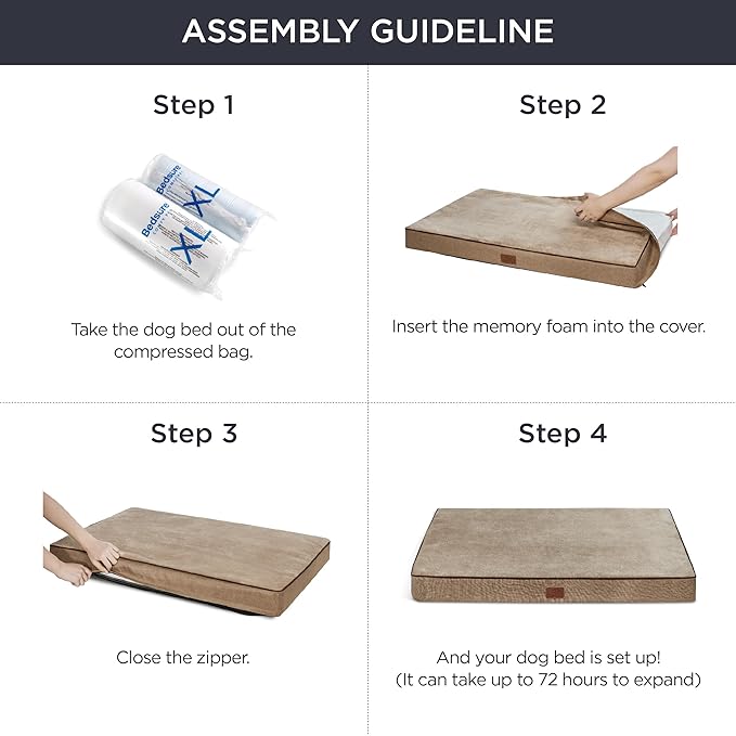 Bedsure Memory Foam Dog Bed for Extra Large Dogs