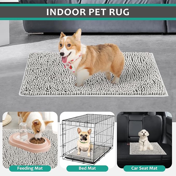 Washable Soft Microfiber Mud Mats for Dogs Large