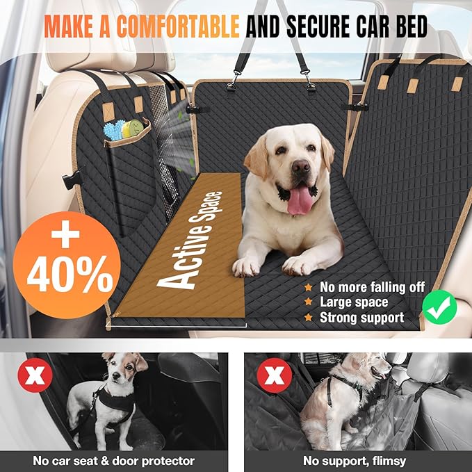 Dog Car Seat Cover for Back Seat