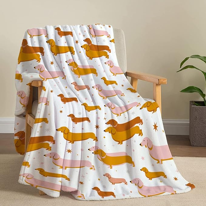 Dachshund Dog Blankets Puppy Blanket 60x50 in