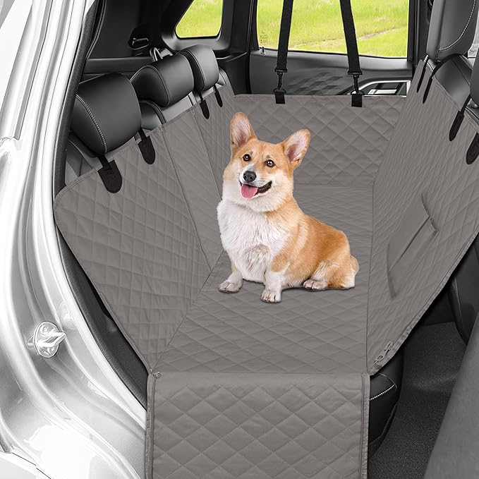 Easy-Going Waterproof Dog Car Seat Cover (59"x63", Grey)
