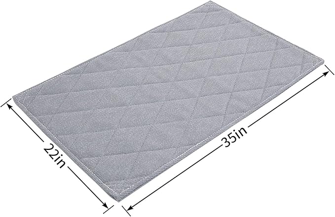 HOMBYS Chew Proof Dog Crate Pad Mat (Medium(35" L 22" W),