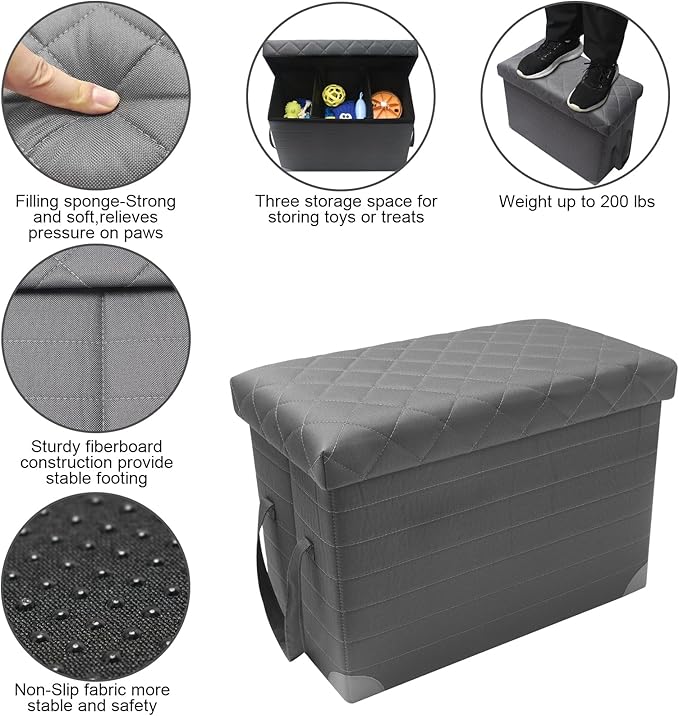 LIONROGE Car Back Seat Extender for Large Dogs up to 200lbs