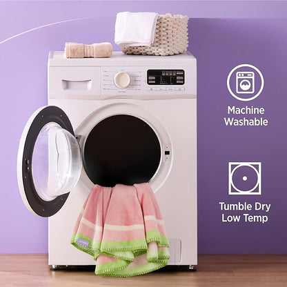 Lesure Dog Blankets for Large Dogs 350GSM Flannel 60"x60", Pink