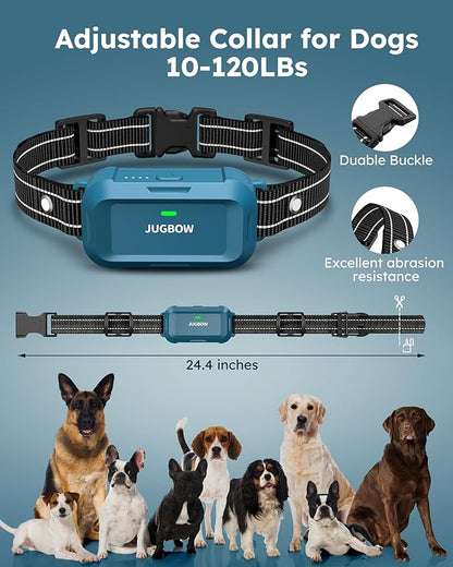 Jugbow Dog Shock Collar - 4200FT Dog Training Collar with Remote, IPX7 Waterproof Electric Collar with 4 Training Modes, Security Lock, Rechargeable e-Collar for All Breeds, Sizes