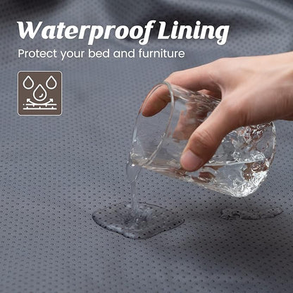 Syalife Shaggy Plush Calming Dog Couch Bed Pet Protector Cover(55"x43"x8", Light