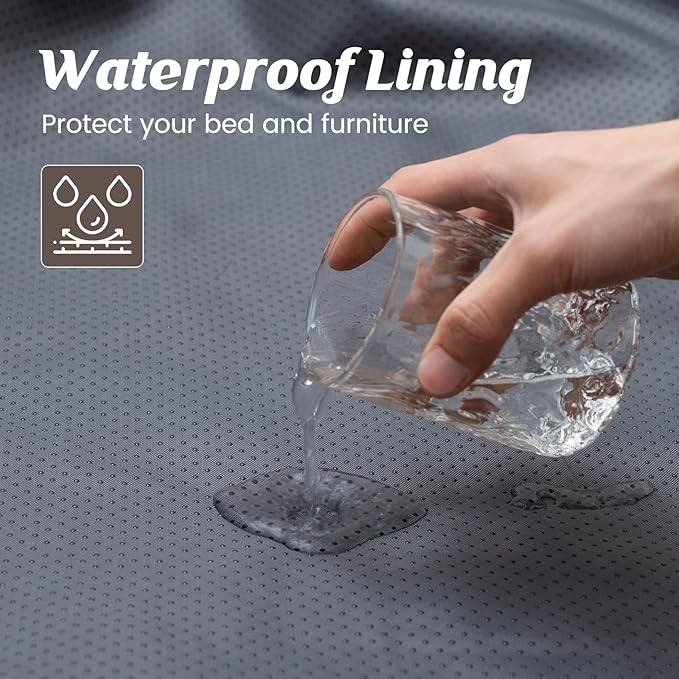 Syalife Shaggy Plush Calming Dog Couch Bed Pet Protector Cover(55"x43"x8", Grey/White)