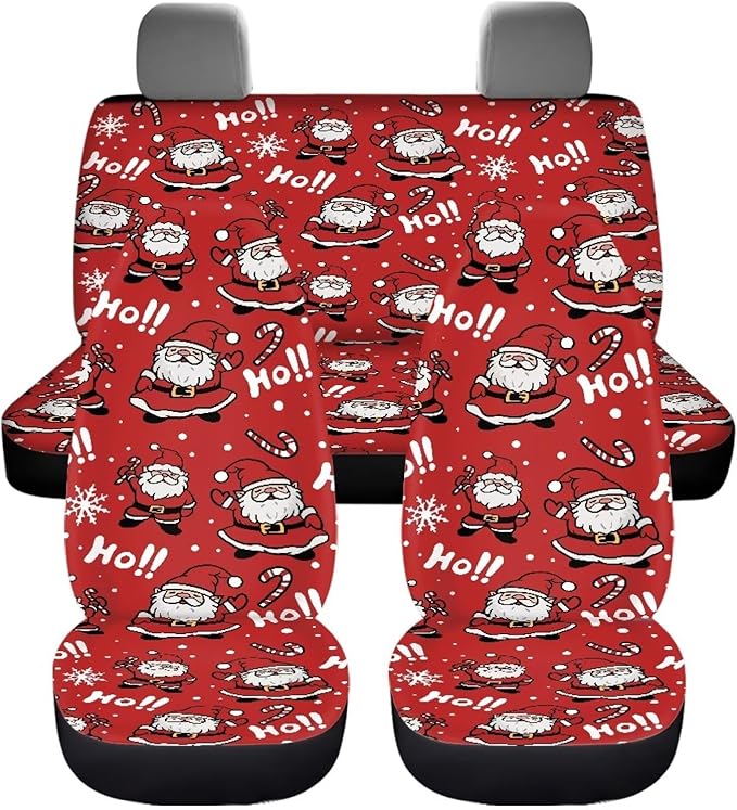 Christmas Snata Hoho Seat Covers for Cars Full