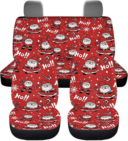 Christmas Snata Hoho Seat Covers for Cars Full