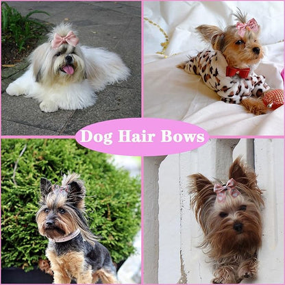 Dog Hair Bows 20pcs Cute
