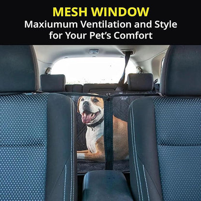 Meadowlark Dog Car Seat Cover with Mesh Window (54" W 58" L)
