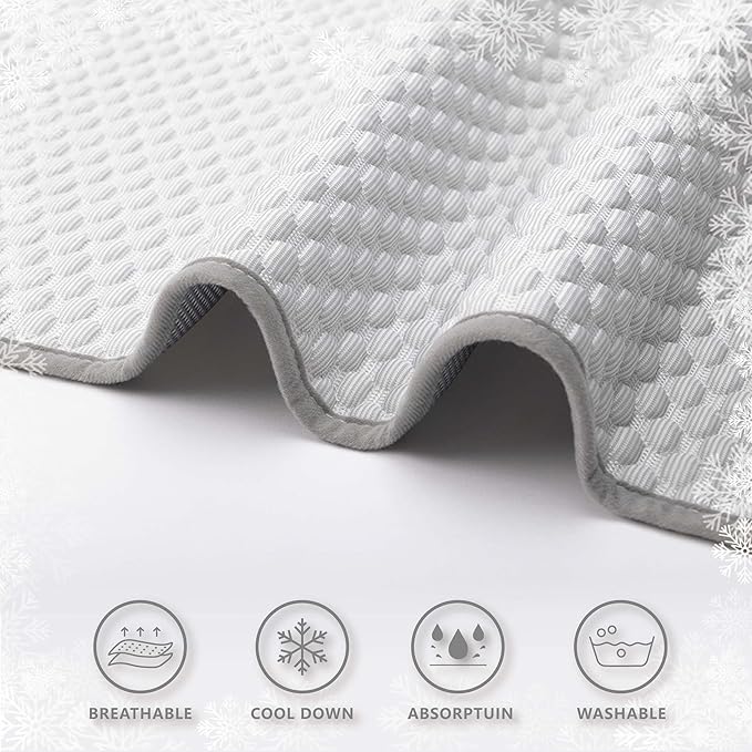 MICROCOSMOS Pet Cooling Mat & Sleeping Pad- Breathable Bubble Surface