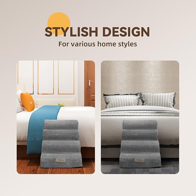 Slope Dog Stairs for Medium Dogs 4-Step Dog 22''