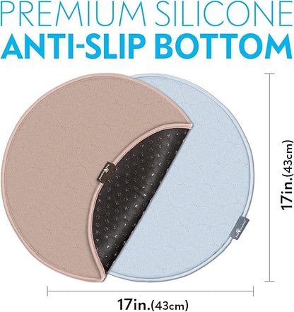 Paw Inspired Round Washable Pee Pads for Dogs (17" (2