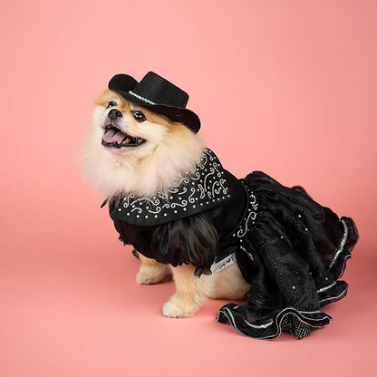 Doggy Parton Shimmering Evening Dress