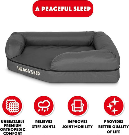 The Dog’s Bed Orthopedic Memory Foam Waterproof Corner Dog Bed