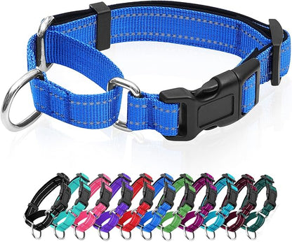 Reflective Martingale Dog Collars. Dog Collar with Quick