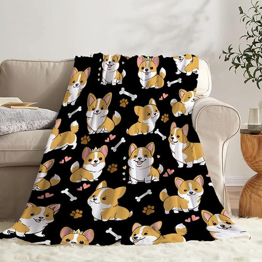 Corgi Dog Blanket Dog Blanket Gifts Super Soft Corgi Blanket for Dog 40"x30" for