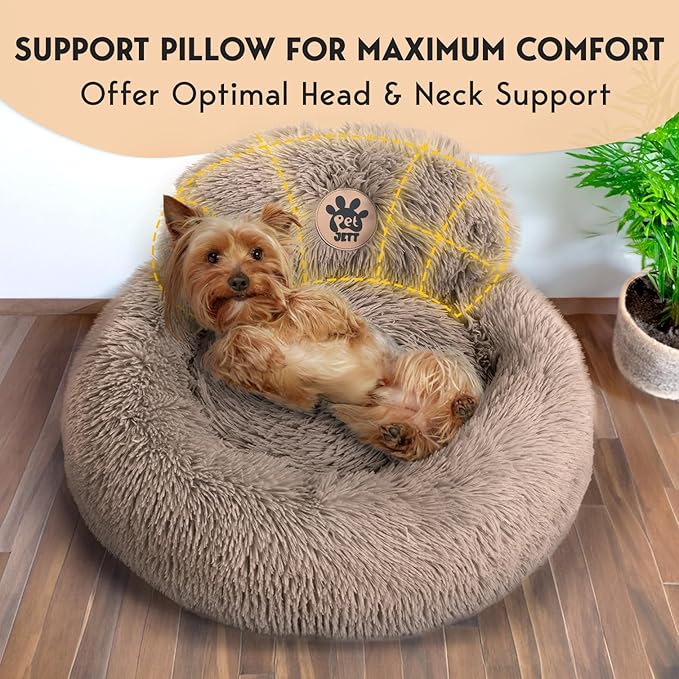 PetJett Calming Dog Bed 23'' Fits 25 lbs