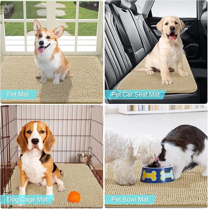 OLANLY Dog Door Mat for Muddy Paws 40x32