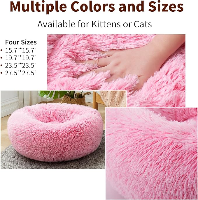 Calming Dog Bed for Large Cats and Dogs 23.5'')